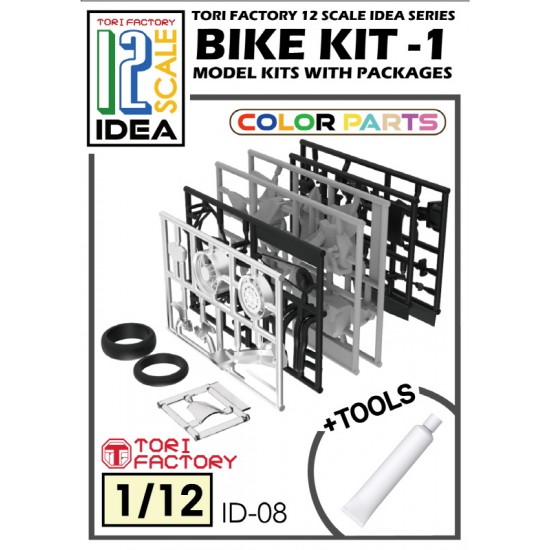 Bike Model Kits w/Packages for 1/12 Figures #Bike Kit-1