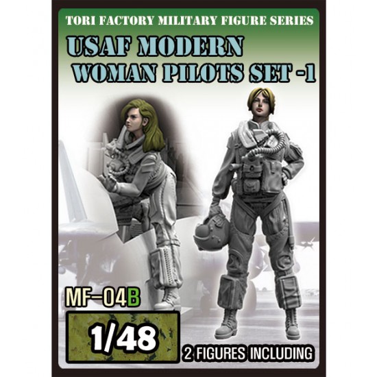 1/48 Modern USAF Woman Pilot Set (2 Figures)