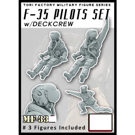 1/32 Lockheed Martin F-35 Lightning II Pilots Set w/Deck Crew (3 figures)