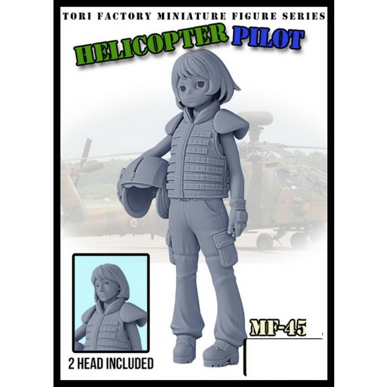 Heli Factory 1/20 Miniature Figure - Helicoper Pilot Tori Factory MF-45C