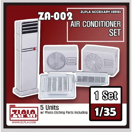 1/35 Air Conditinor Set (3x Indoor, 2x Outdoor, with PE Parts)