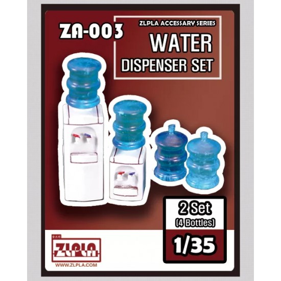 1/35 Water Dispensor Set (2x Body, 4x Bottle, with PE Parts)