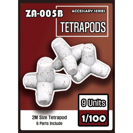1/100 Anti-tank Obstacles - Tetrapods (9pcs)
