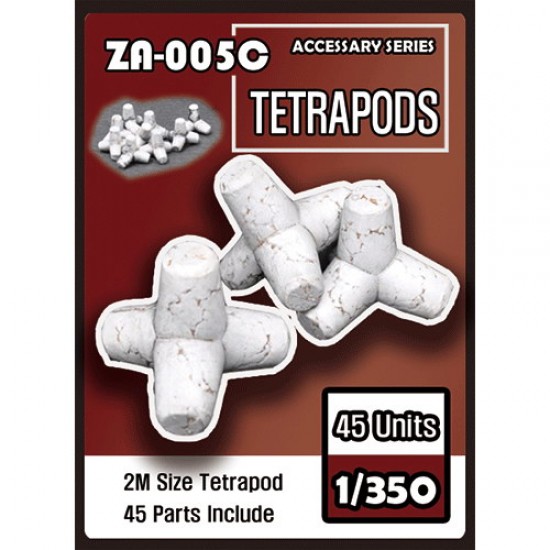 1/350 Anti-tank Obstacles - Tetrapods (45pcs)
