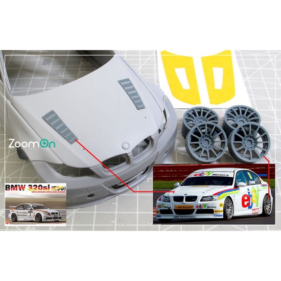 1/24 BMW 320si (E90) BTCC 2012 parts for NuNu PN24037 kit
