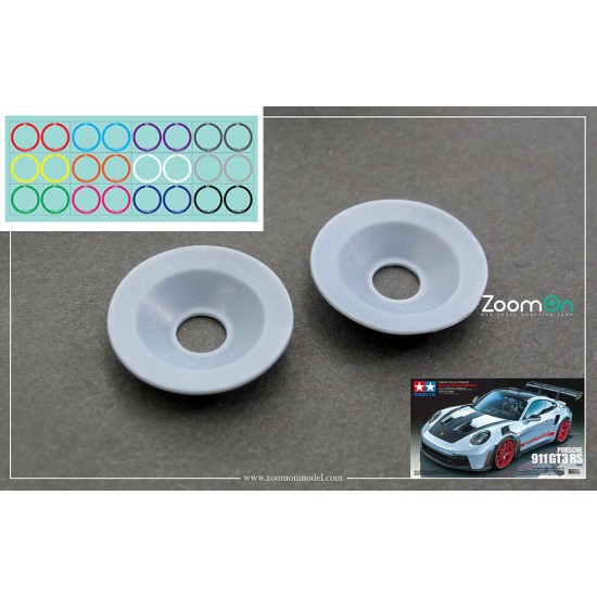 1/24 Aero Disc Wheel Cover (2pcs) for Tamiya kit