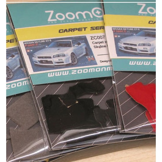1/24 Skyline GT-R (R34) #Black Carpet set for Tamiya kit