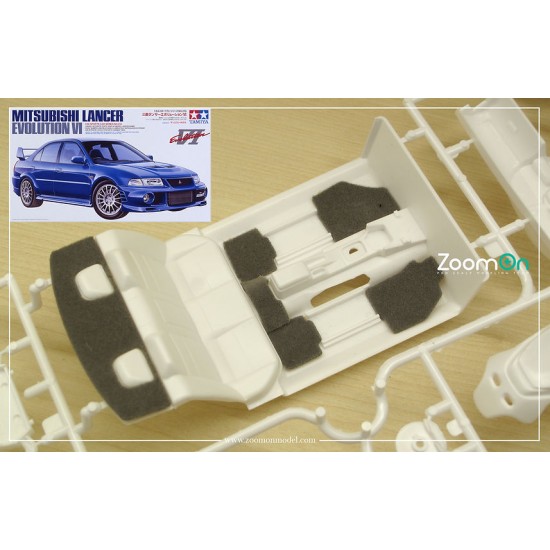 1/24 Mitsubishi Lancer Evolution VI #Grey Carpet set for Tamiya kit