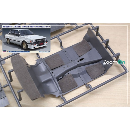 1/24 Mitsubishi Lancer EX 1800GSR #Grey Carpet set for Hasegawa kit