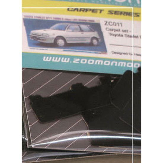 1/24 Toyota Starlet EP71 #Black Carpet set for Hasegawa kit