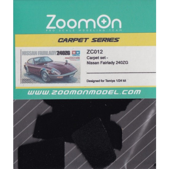 1/24 Nissan Fairlady 240ZG #Black Carpet set for Tamiya kit