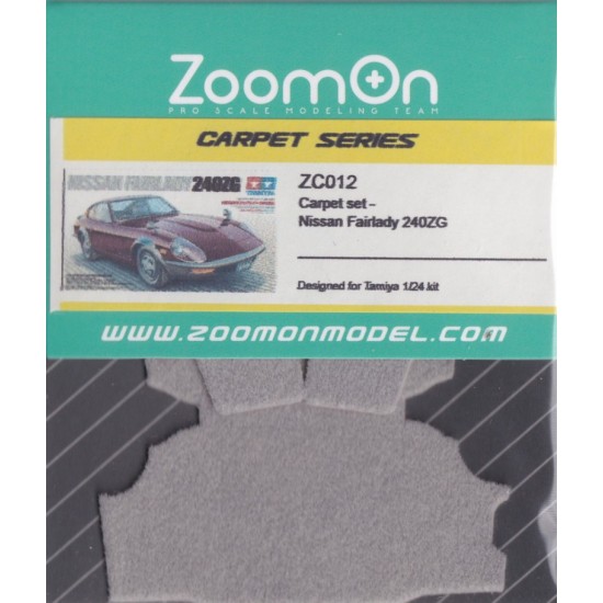 1/24 Nissan Fairlady 240ZG #Light Grey Carpet set for Tamiya kit