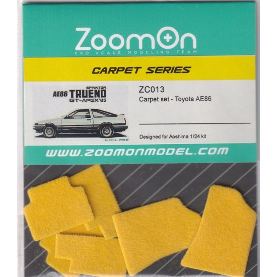1/24 Toyota AE86 #Yellow Carpet set for Aoshima kit
