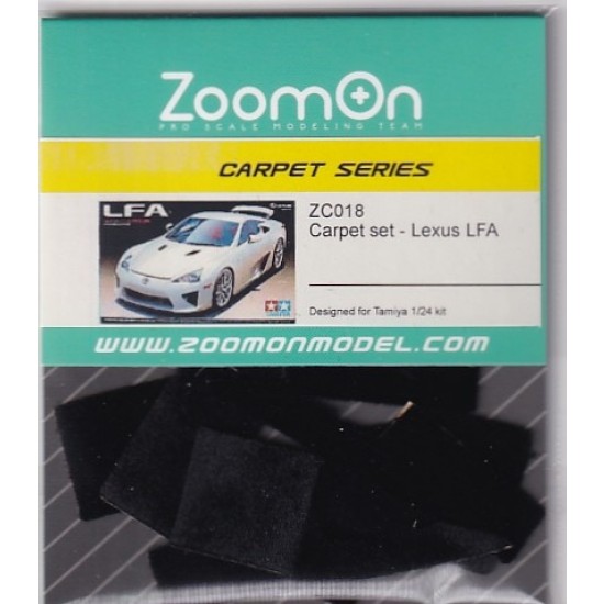 1/24 Lexus LFA #Black Carpet set for Tamiya kit