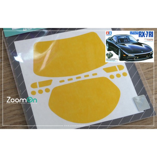 1/24 Mazda RX-7 FD Window and Light Painting Masks for Tamiya kit