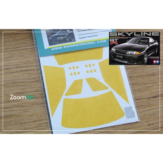 1/24 Nissan Skyline GTR Window and Light Painting Masks for Tamiya kit