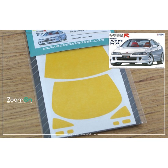 1/24 Honda Integra Type-R DC2 Window and Light Painting Masks for Fujimi kit