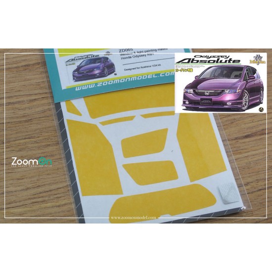 1/24 Honda Odyssey R Window and Light Painting Masks for Aoshima kit