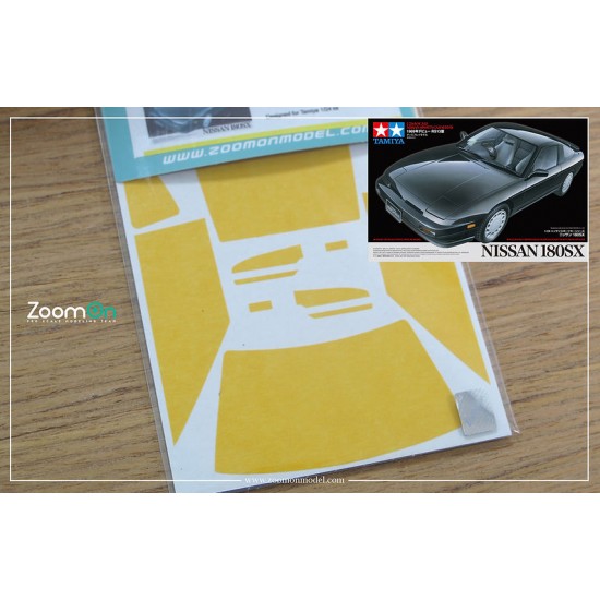 1/24 Nissan 180SX Window and Light Painting Masks for Tamiya kit