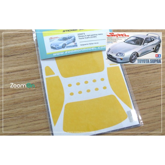 1/24 Toyota Supra (JZA80) Window and Light Painting Masks for Tamiya kit