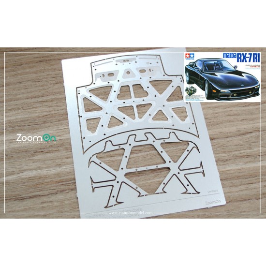 1/24 Mazda RX-7 FD Hood Structure (PE) for Tamiya kit