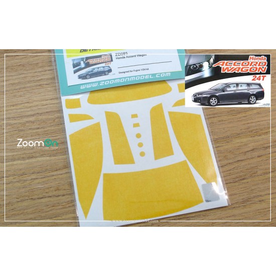 1/24 Honda Accord Wagon Window and Light Painting Masks for Fujimi kit