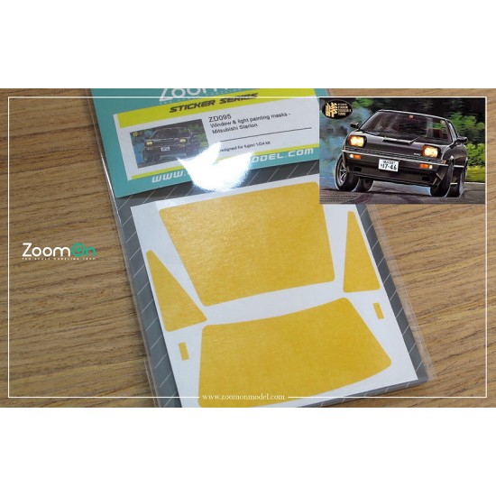 1/24 Mitsubishi Starion Window and Light Painting Masks for Fujimi kit