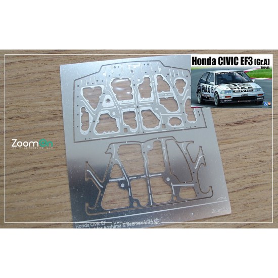 1/24 Honda Civic EF3 Hood Structure (PE) for Aoshima/Beemax kit