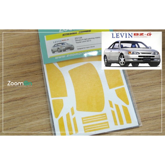 1/24 Toyota Levin BZ-G Window and Light Painting Masks for Fujimi kit