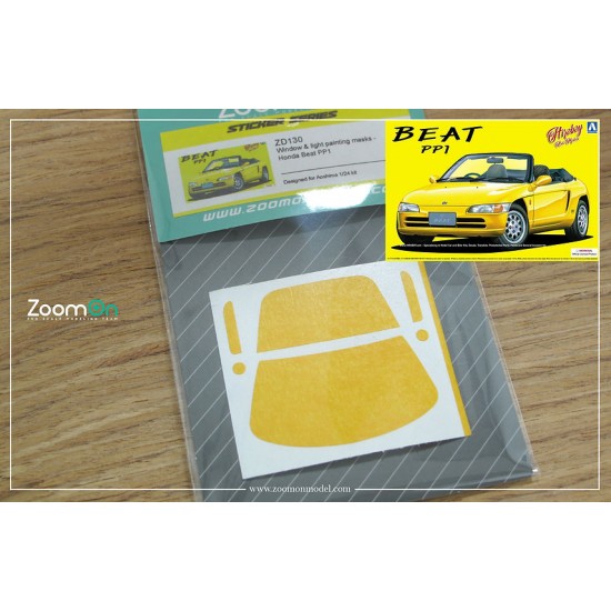 1/24 Honda Beat PP1 Window and Light Painting Masks for Aoshima kit