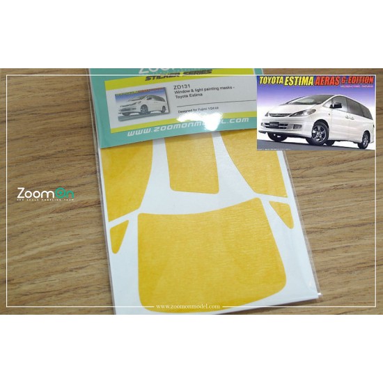 1/24 Toyota Estima Window and Light Painting Masks for Fujimi kit