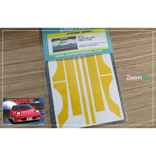 1/24 Toyota MR2 AW11 Pattern Masks for Fujimi kit