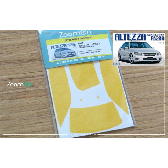 1/24 Toyota Altezza RS200 Window and Light Painting Masks for Fujimi kit