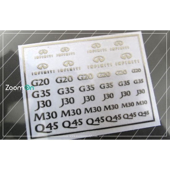 1/24 - 1/25 Infiniti Metal Sticker