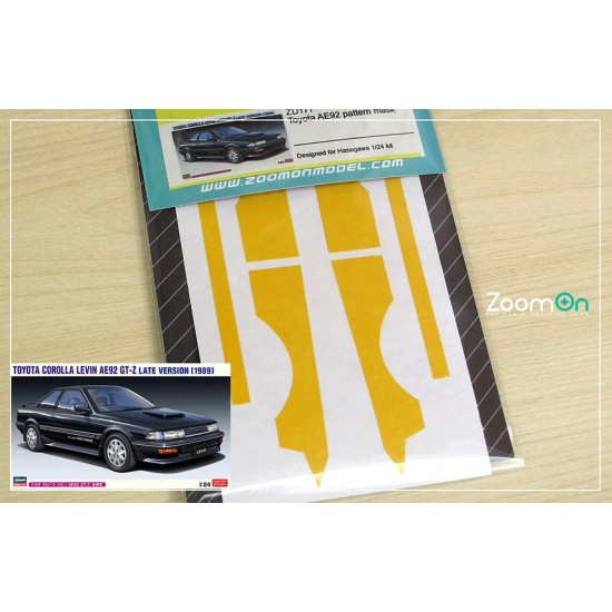 1/24 Toyota AE92 Pattern Masks for Hasegawa kit