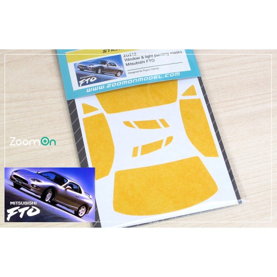 1/24 Mitsubishi FTO Window and Light Painting Masks for Fujimi kit