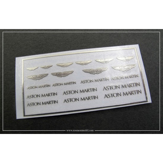 1/24 - 1/43 Aston Martin Logo Metal Sticker