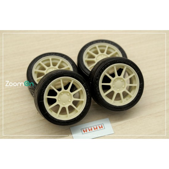 1/24 16'' DC2 98 SPEC Rim set with Tyres