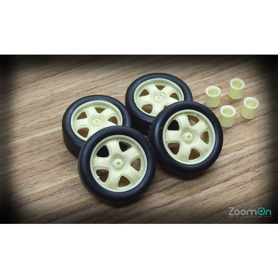 1/24 16'' Mugen MR5 Sports Rim set with Tyres for DC2/EG6/8/EK9/Jazz