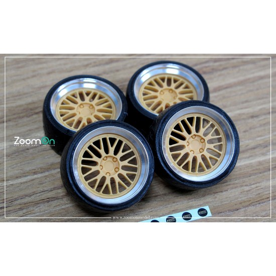 1/24 19'' BBS LM Rim set with Tyres