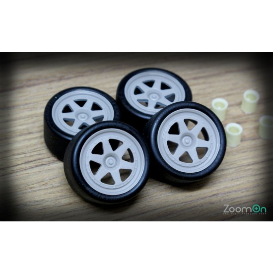 1/24 18'' SSR Hasemi Prot-S Rim set with Tyres for Tamiya Nissan Primera JTCC