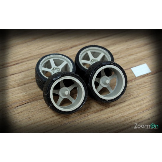 1/24 19'' Advan GT Rim set with Tyres