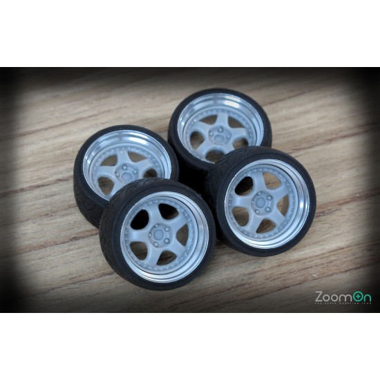 1/24 18'' Work Meister s1 Rim set with Tyres
