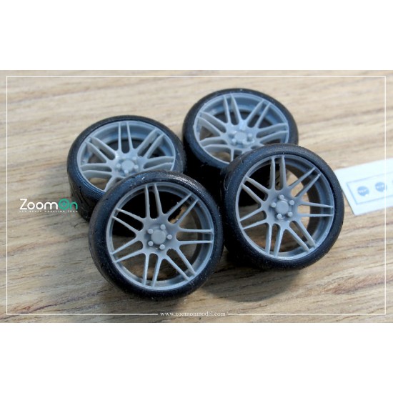 1/24 18'' Forgedstar F14 Rim set with Tyres