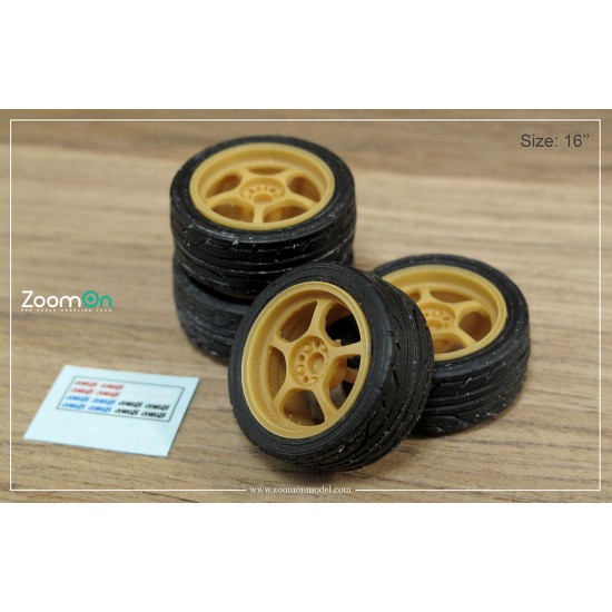 1/24 16'' Rays light gram 57c Rim set with Tyres