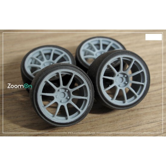 1/24 19'' Rays ZE40 Rim set with Tyres