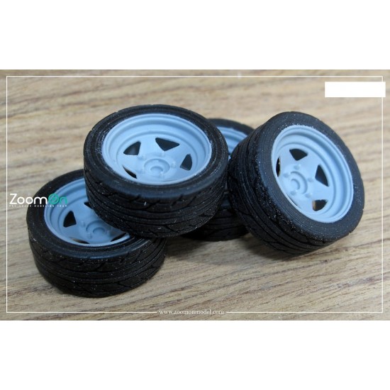 1/24 17'' Star Steel Rim set with Tyres