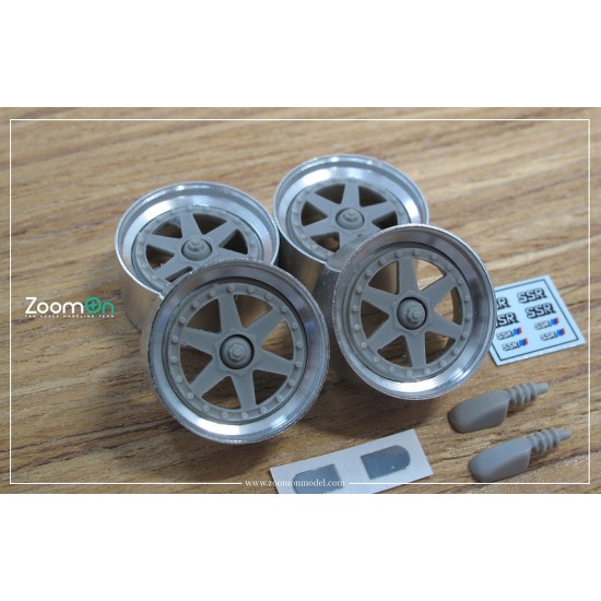 1/24 17'' SSR Rim and Mirror set