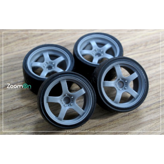 1/24 16'' Prodrive GC-05N Rim set with Tyres