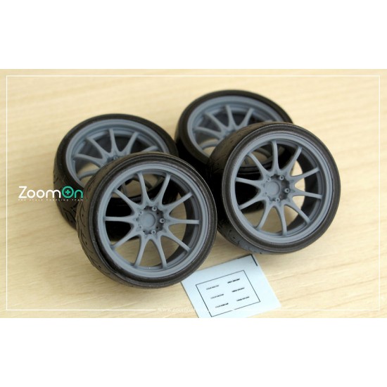 1/24 19'' Rays CE28N Rim set with Tyres